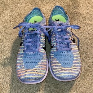 Nike Free Run Flyknit Womens 8 Running Shoes